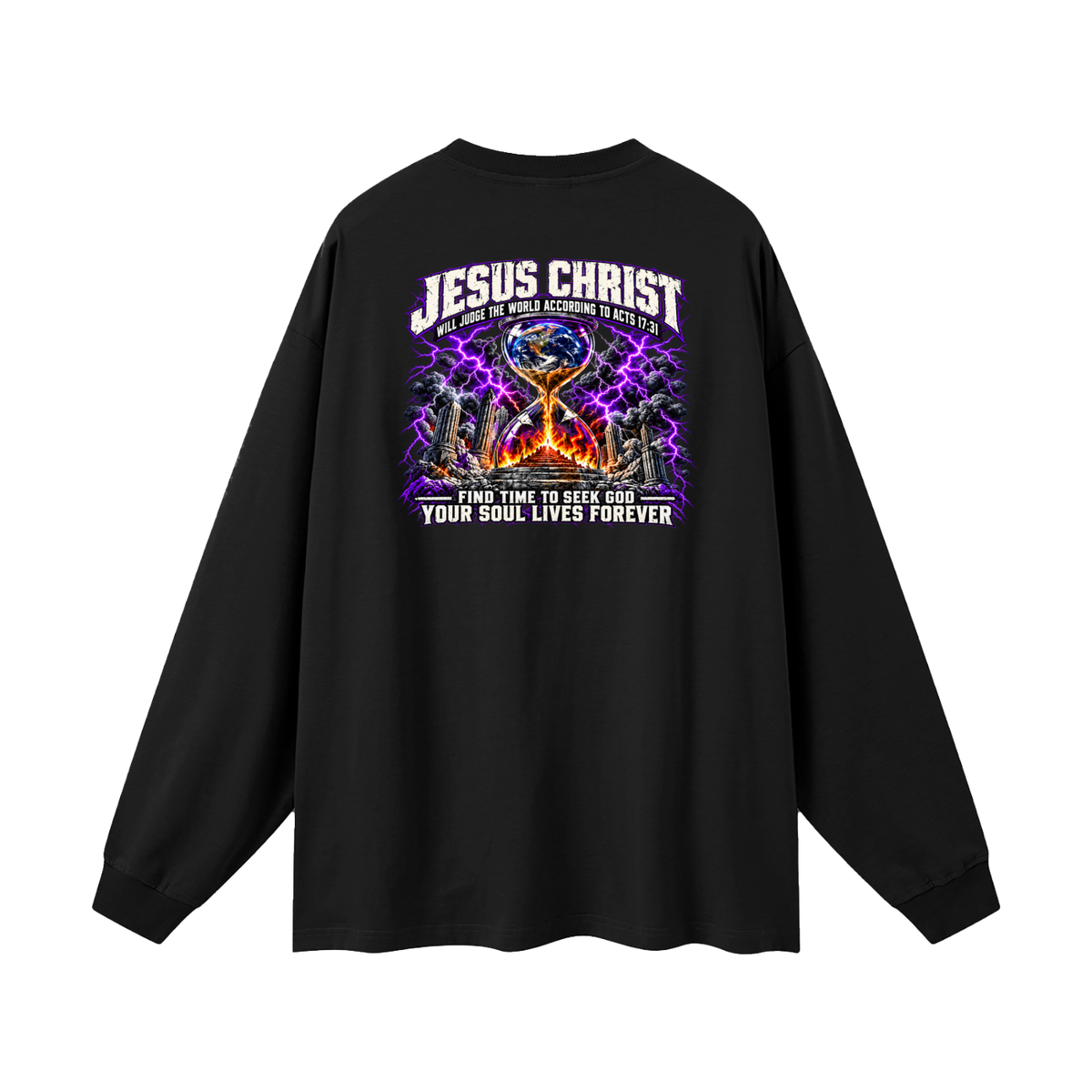 THE STRUGGLE IS REAL BUT SO IS JESUS - INSPIRED BY 1 PETER 5:10 - Long Sleeve T-Shirt