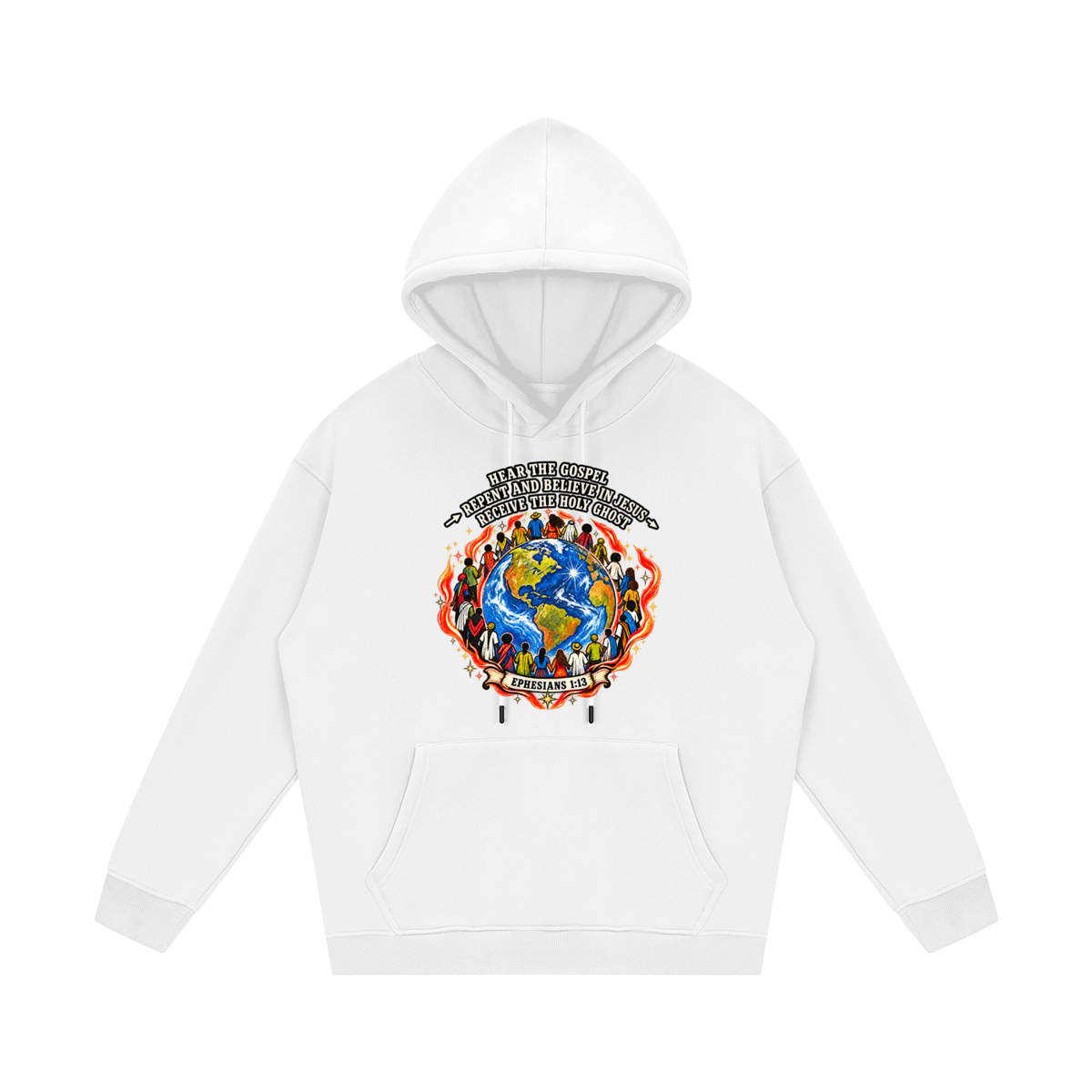 Hear the Gospel > repent and believe in Jesus > Receive the Holy Ghost Hoodie