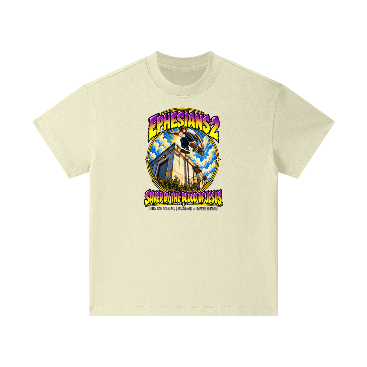EPHESIANS 2 SAVED BY THE BLOOD OF JESUS BUILT INTO A TEMPLE. (EPH. 2:13-22) Kids T-Shirt