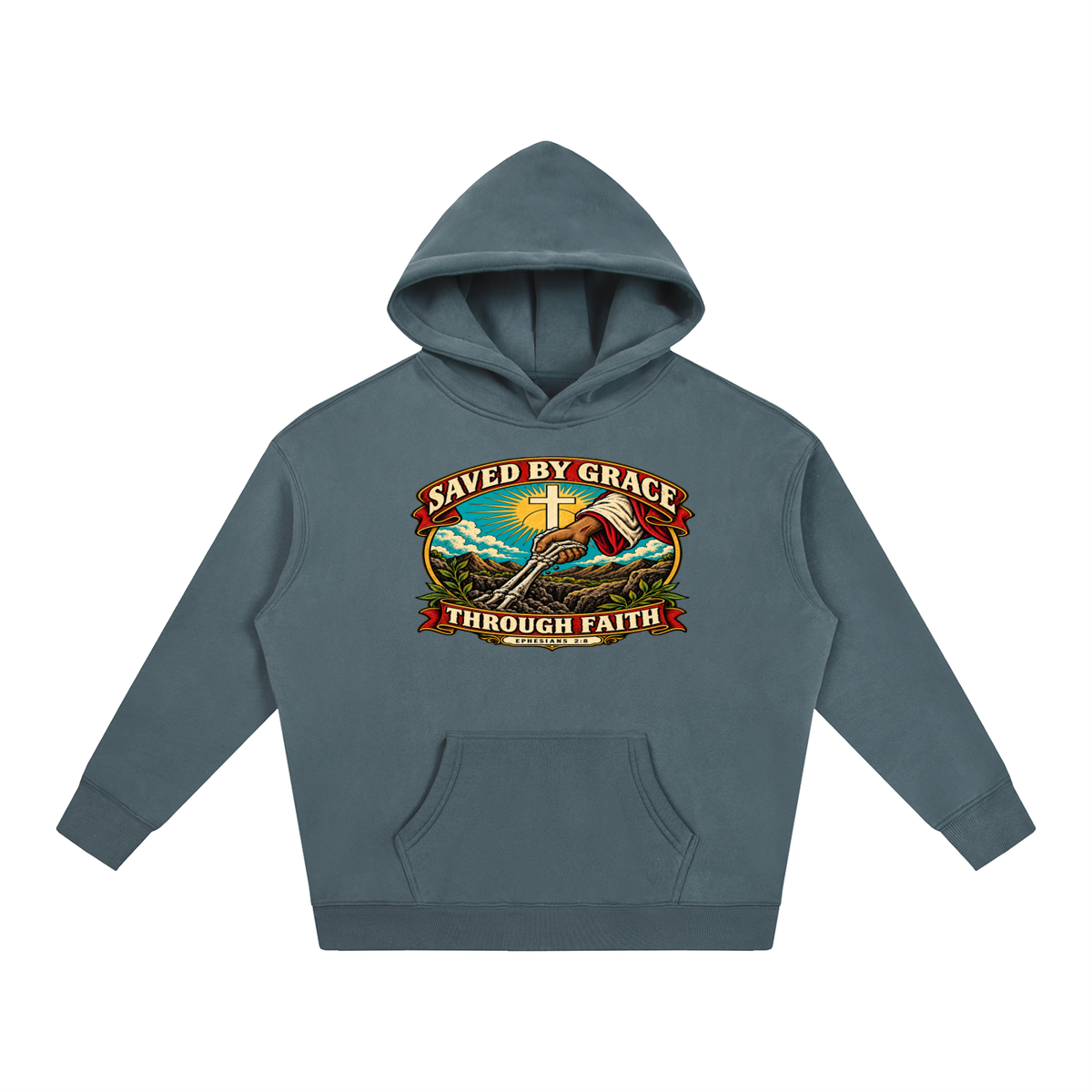 Saved by Grace through Faith Hoodie