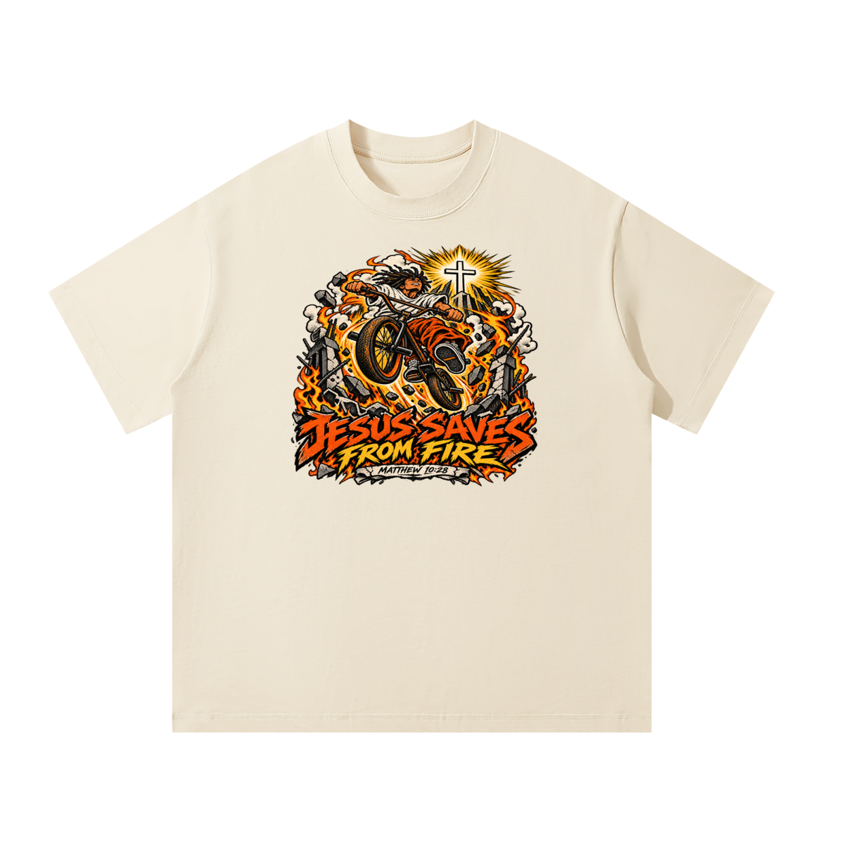 JESUS SAVES FROM FIRE T-Shirt