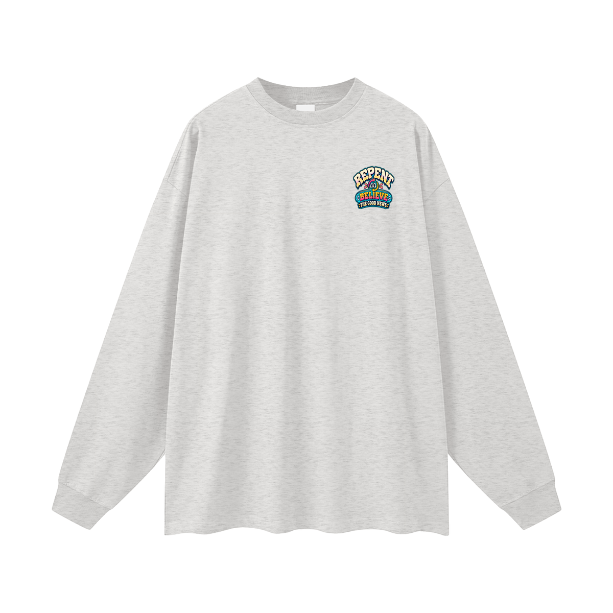 DON'T PANIC HISPANIC JESUS DIED FOR OUR SINS . 1 CORTHIANS 15:1-4 Long Sleeve T-Shirt