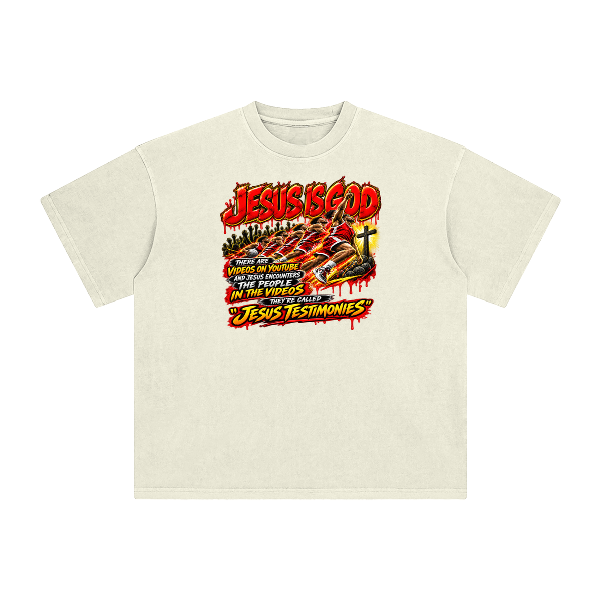 JESUS IS GOD THERE ARE VIDEOS ON YOUTUBE AND JESUS ENCOUNTERS THE PEOPLE IN THE VIDEOS THEY'RE CALLED "JESUS TESTIMONIES" T-Shirt