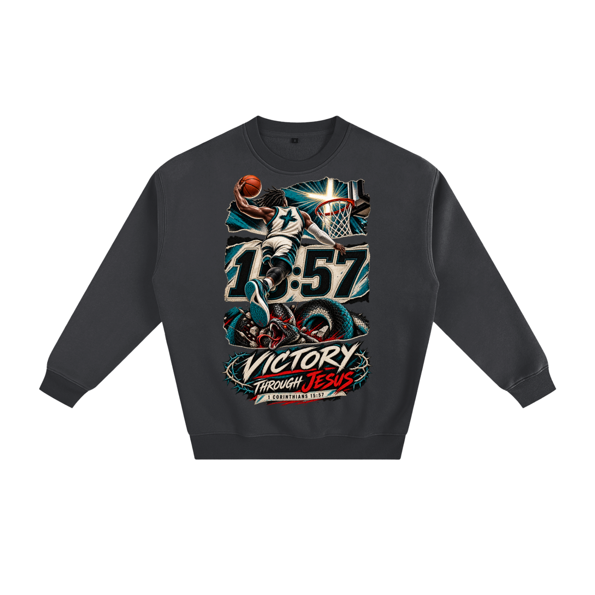 Victory through Jesus Sweatshirt