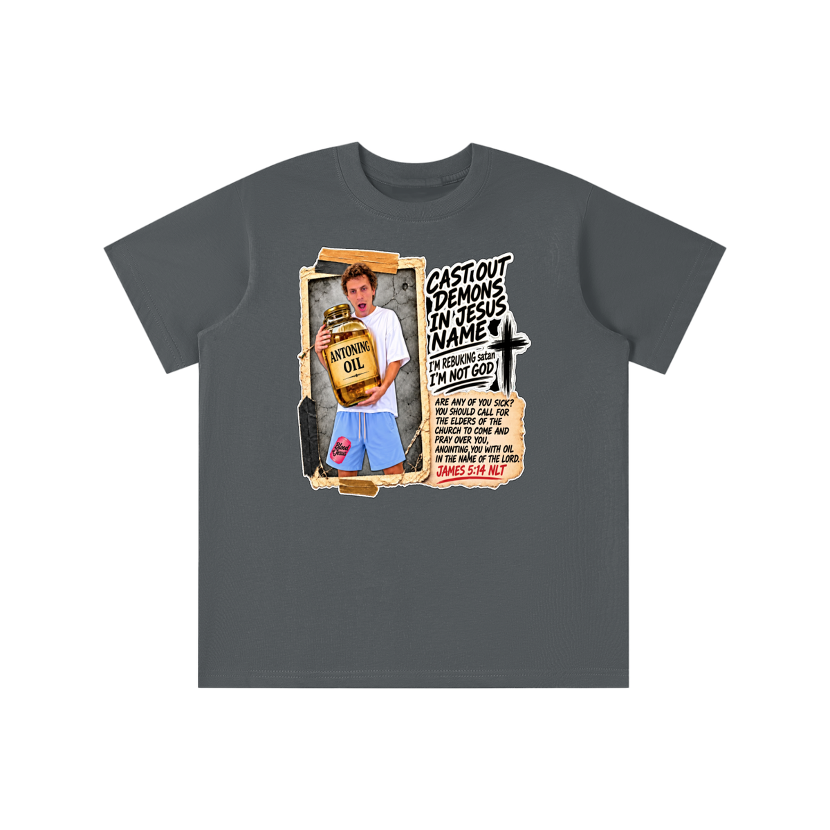 I'M REBUKING satan I'M NOT GOD youth T-shirt