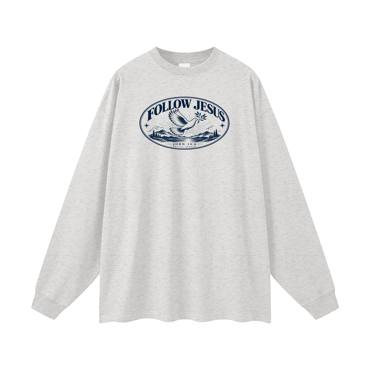 FOLLOW JESUS - JOHN 14:6 - REVIVAL ARMOUR Long Sleeve T-Shirt