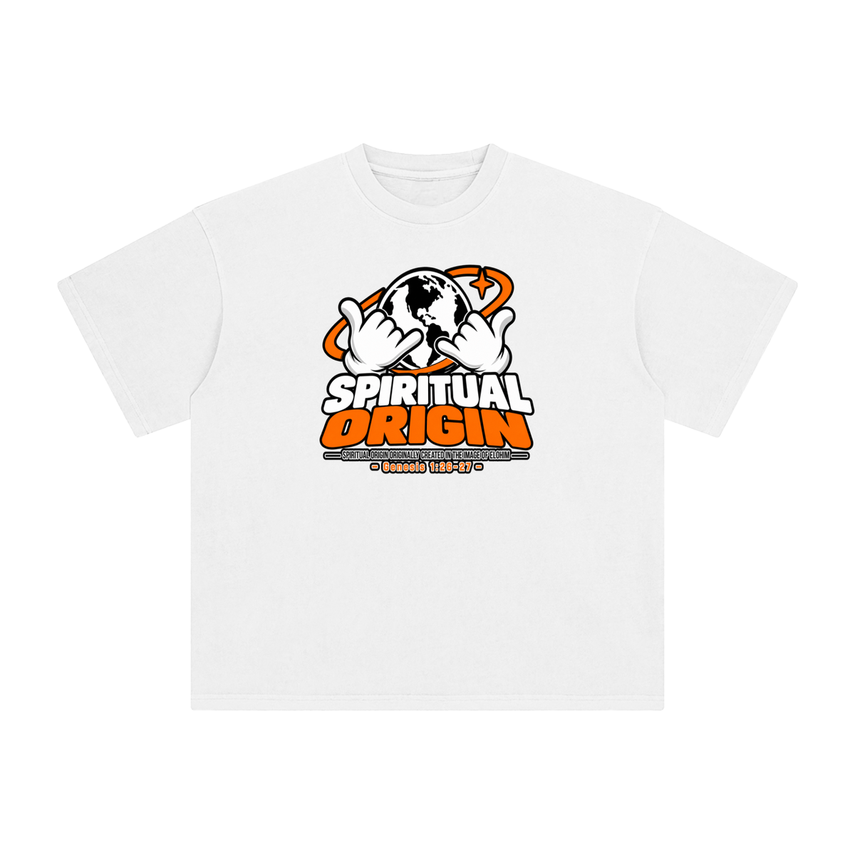SPIRITUAL ORGIN SPIRITUAL ORGIN ORIGINALLY CREATED IN THE IMAGE OF ELOHIM - GENESIS 1:26-27 - T-Shirt