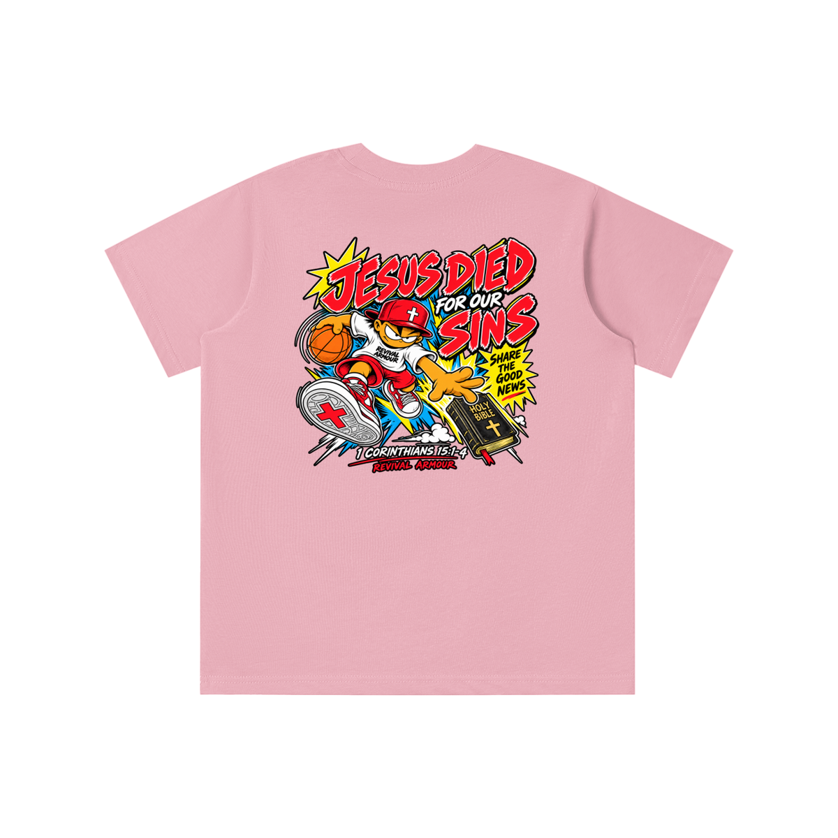 REVIVAL EST. 2026 ARMOUR JESUS DIED FOR OUR SINS youth T-shirt