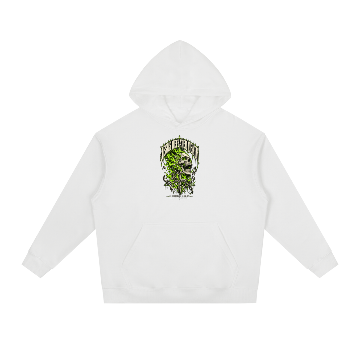 JESUS DEFEATED DEATH - 1 CORINTHIANS 15:55-57- Hoodie