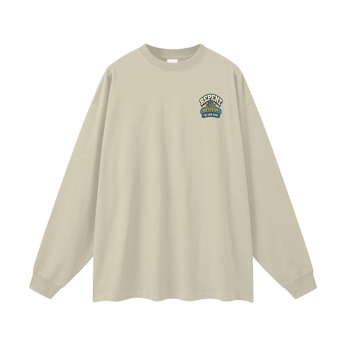 DON'T PANIC HISPANIC JESUS DIED FOR OUR SINS . 1 CORTHIANS 15:1-4 Long Sleeve T-Shirt