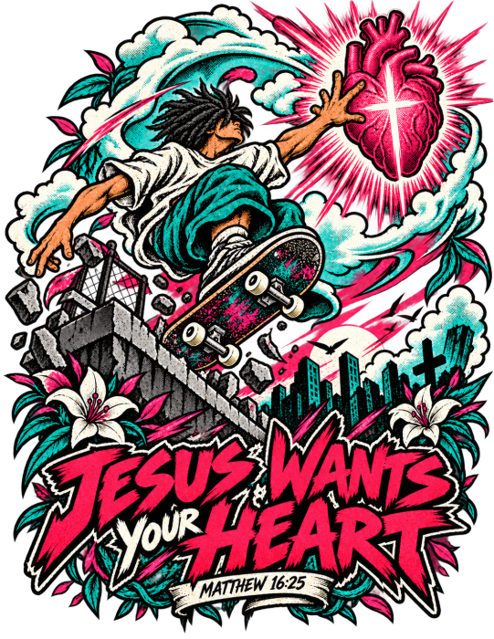 JESUS WANTS YOUR HEART (MATTHEW 16:25) Hoodie