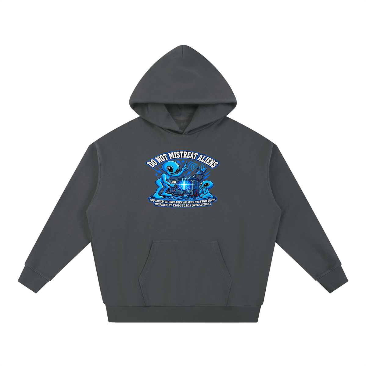 DO NOT MISTREAT ALIENS YOU COULD'VE ONCE BEEN AN ALIEN TOO FROM EGYPT INSPIRED BY EXODUS 22:21 (WEB EDITION) Hoodie
