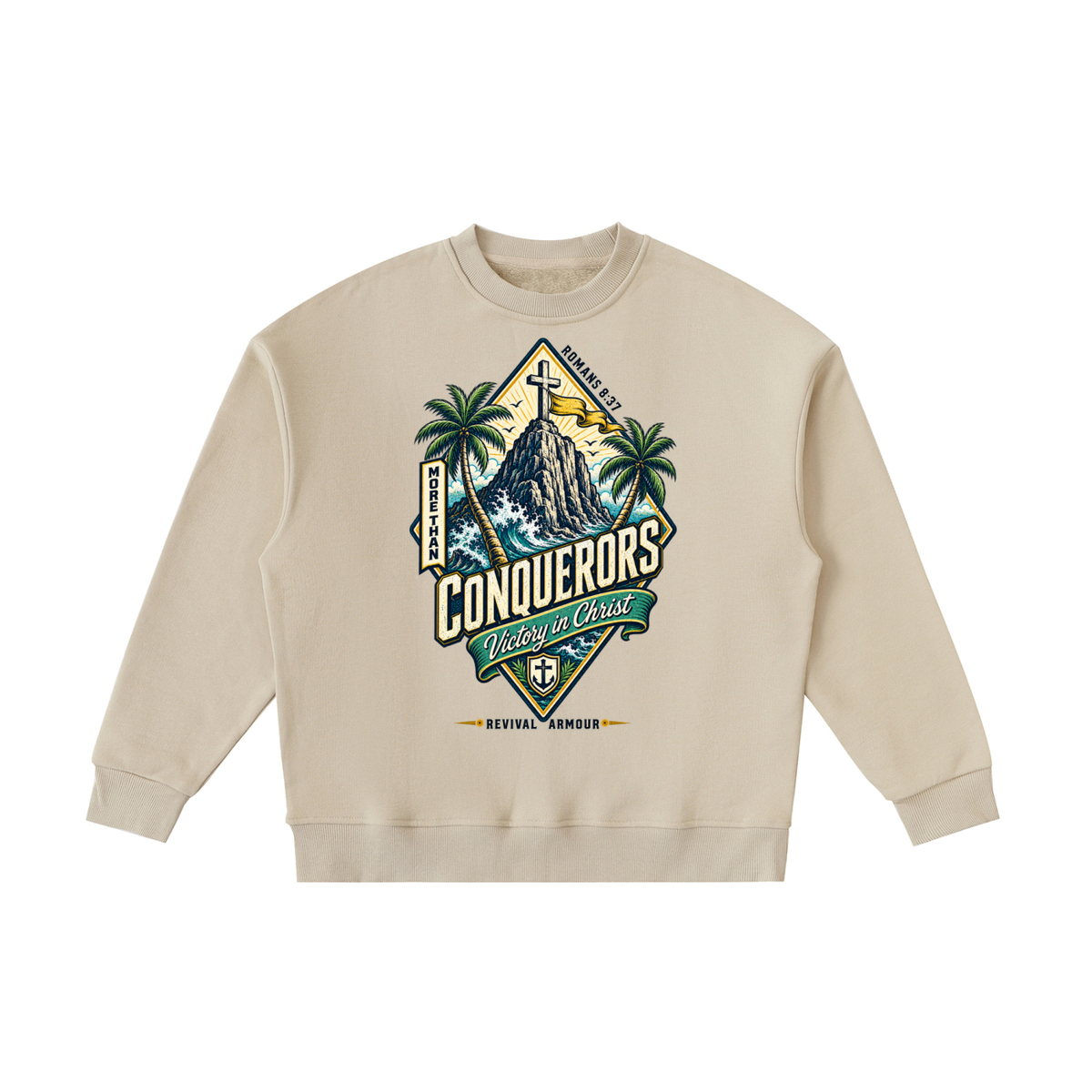 More than conquerors victory in Christ youth Sweatshirt