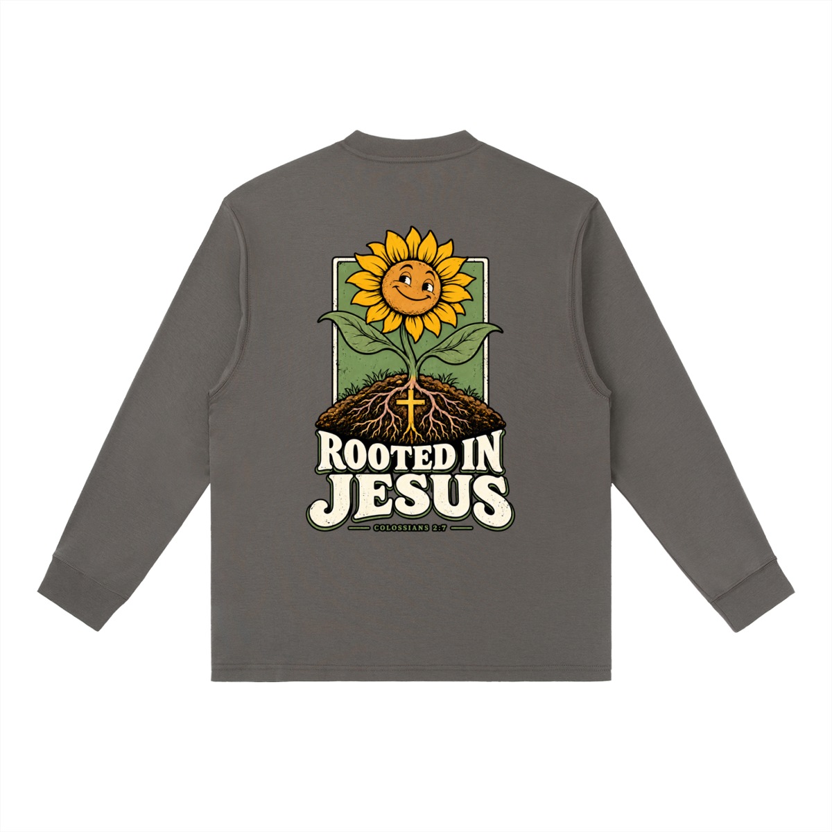 Rooted in Jesus Long-Sleeve T-Shirt