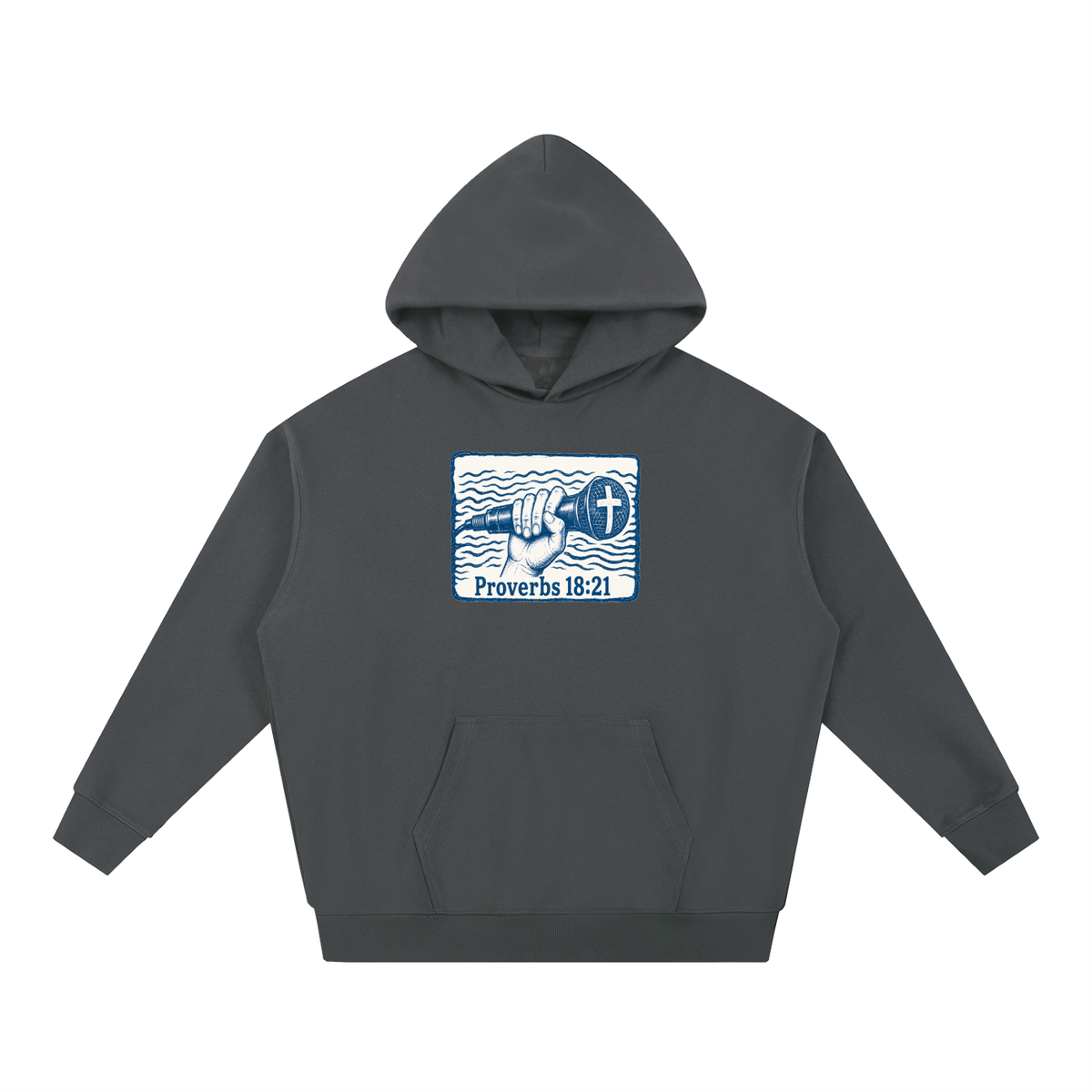 Proverbs 18:21 mic Hoodie