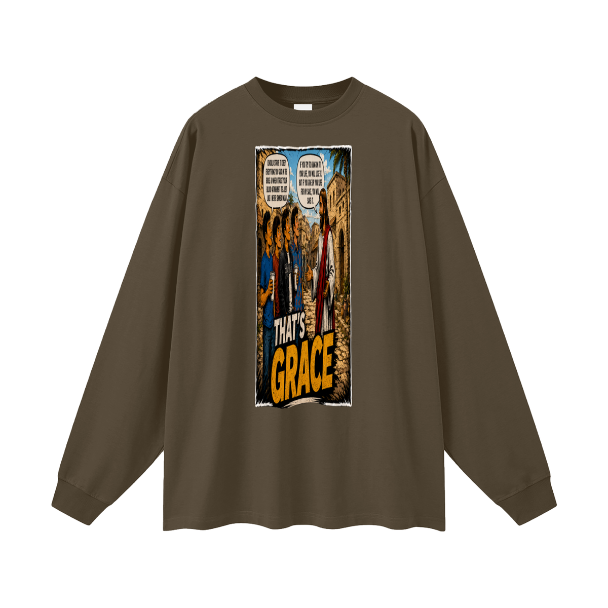 Matthew 16:25 NLT Long Sleeve T-Shirt