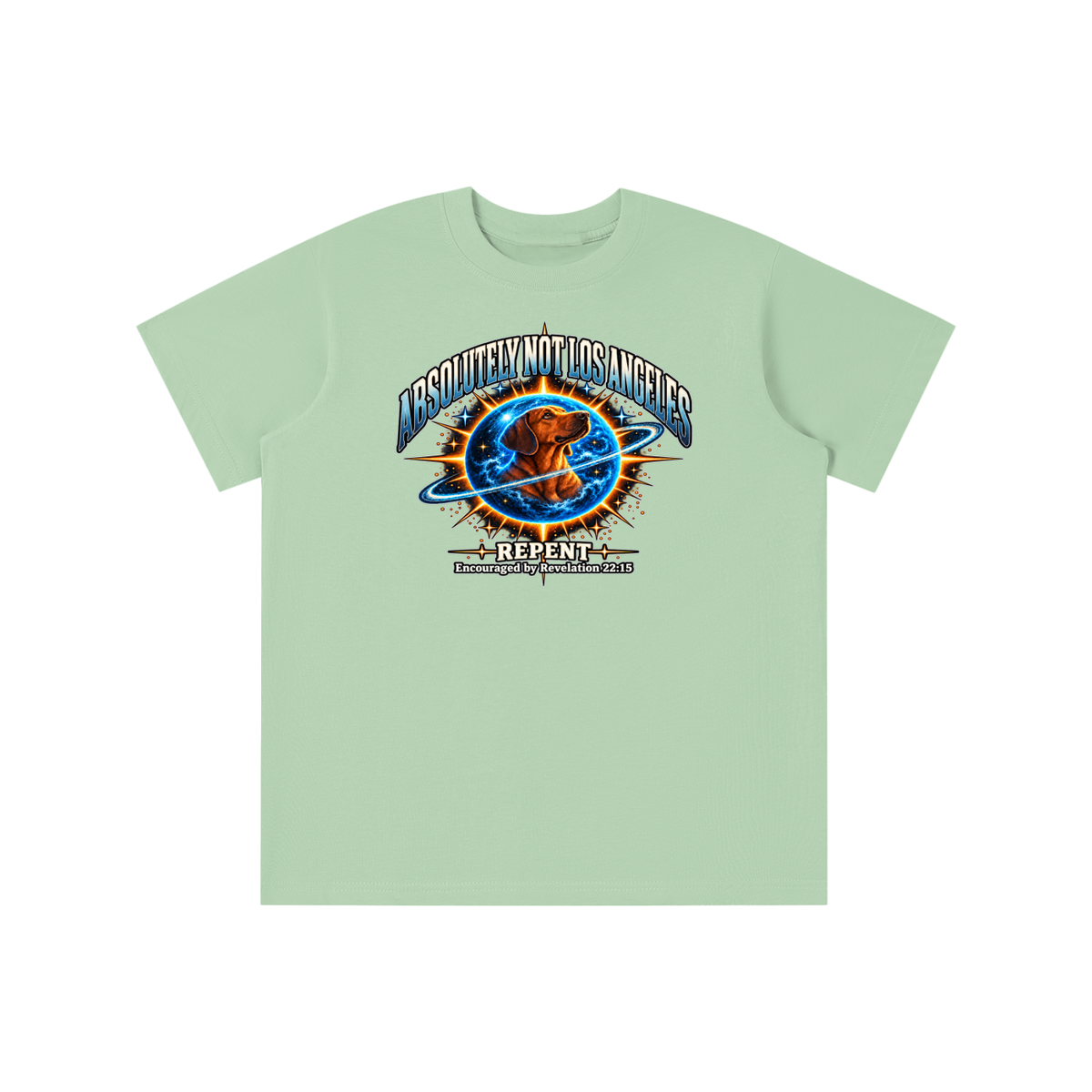 ABSOLUTELY NOT LOS ANGELES REPENT Encouraged by Revelation 22:15 youth T-shirt