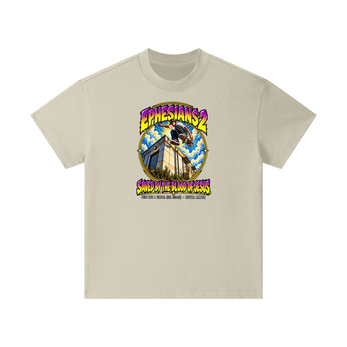 EPHESIANS 2 SAVED BY THE BLOOD OF JESUS BUILT INTO A TEMPLE. (EPH. 2:13-22) Kids T-Shirt