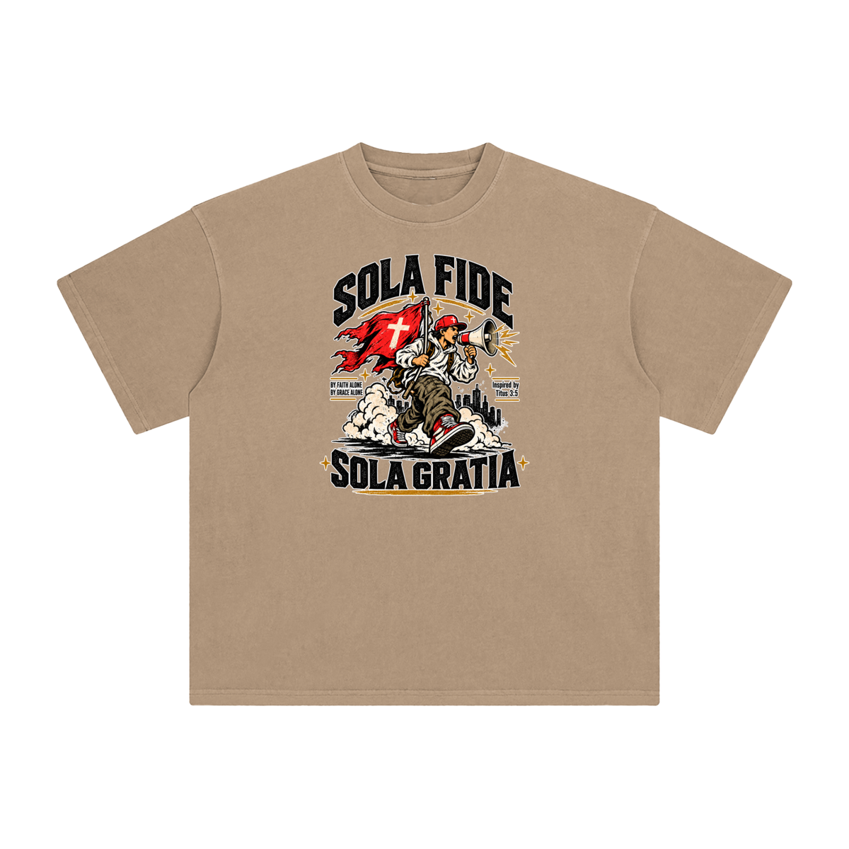 "Sola Fide / Sola Gratia" – Latin for "Faith Alone / Grace Alone." T-Shirt