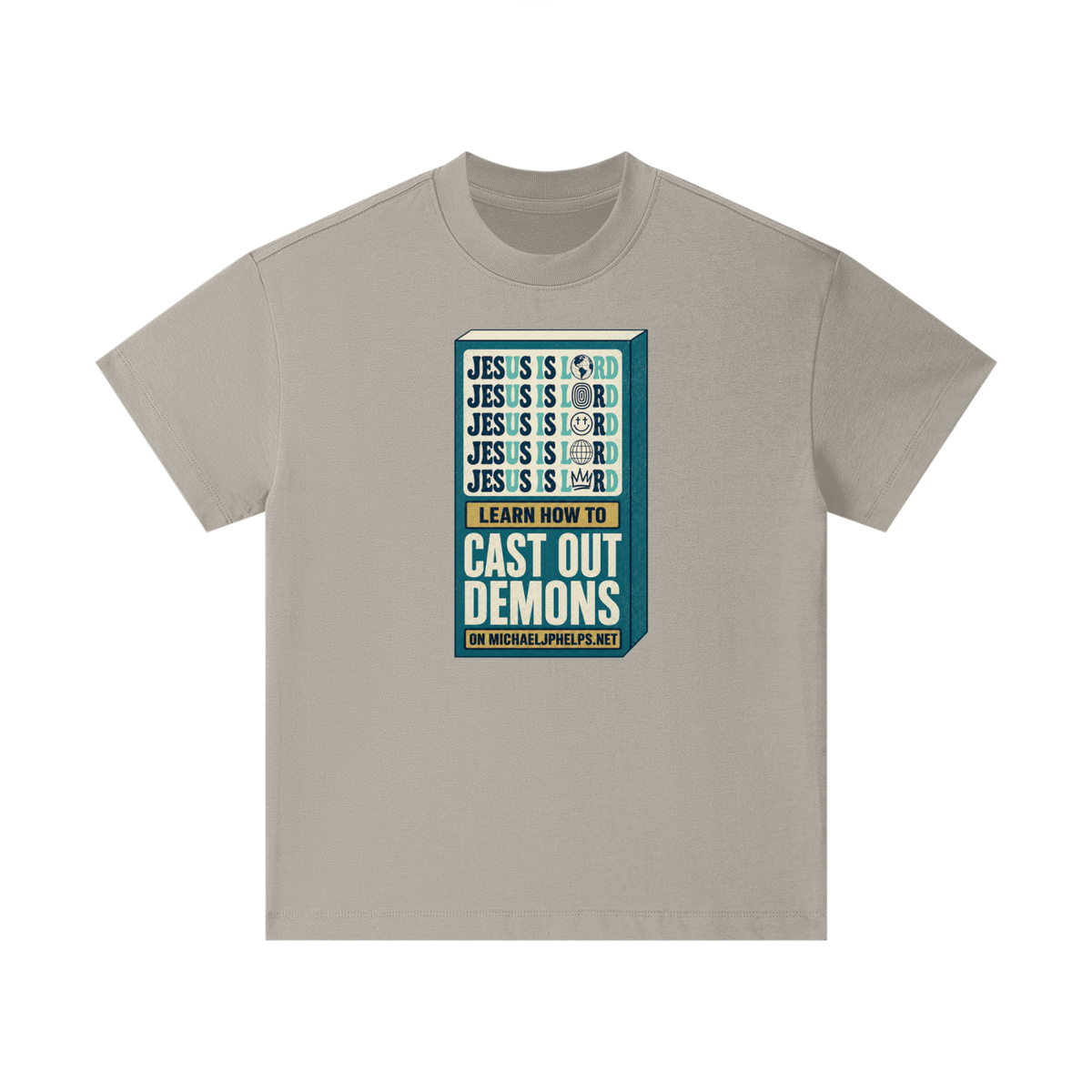 Jesus is Lord 5x Learn how to cast out demons on MICHAELJPHELPS.NET Kids T-Shirt