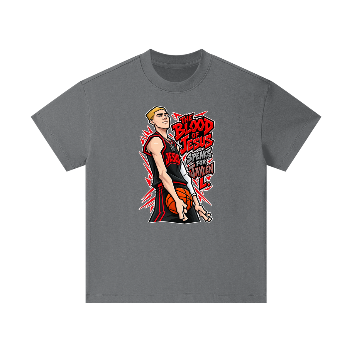 THE BLOOD OF JESUS SPEAKS FOR JAYLEN L. Kids T-Shirt