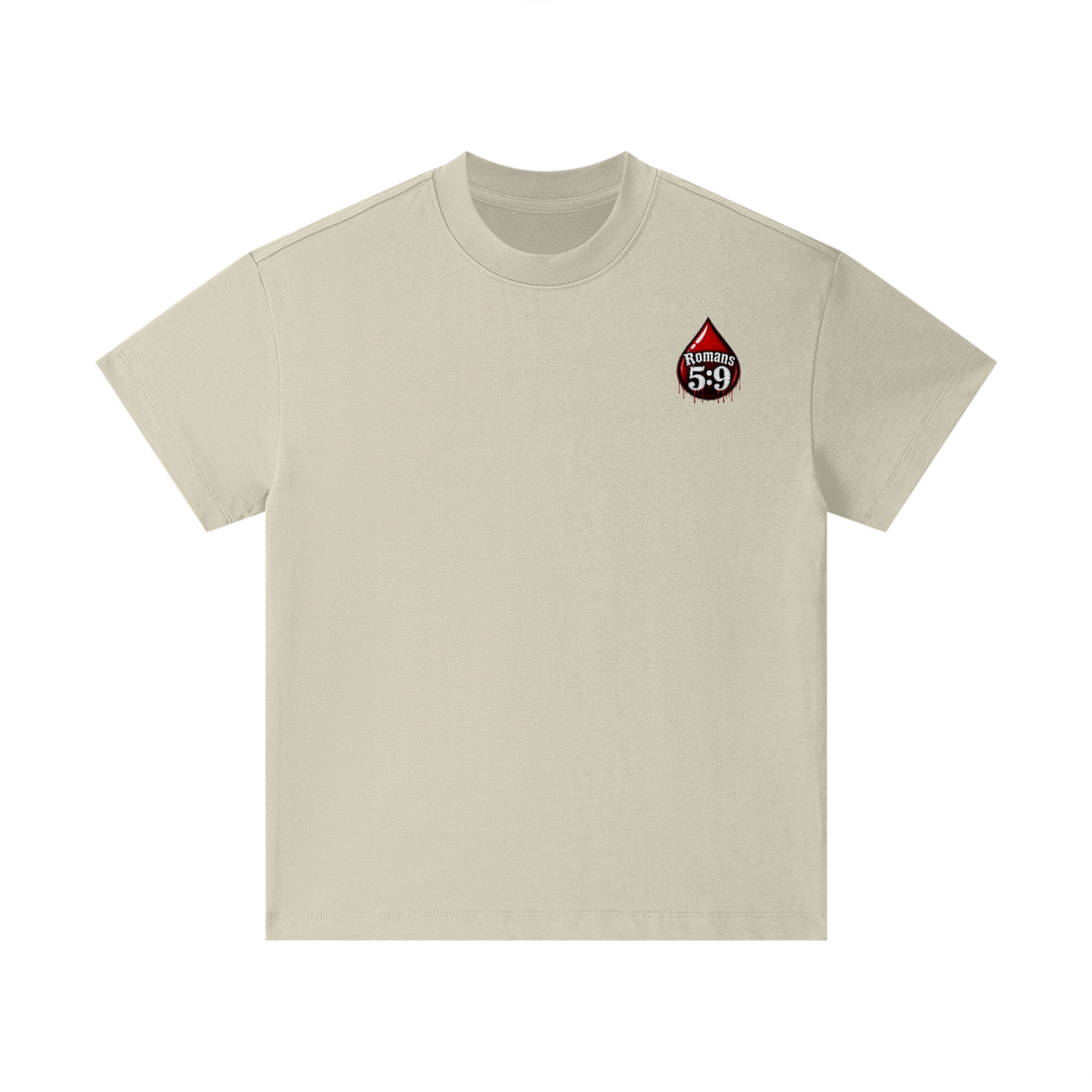 Romans 5:9 blood emoji Kids T-Shirt