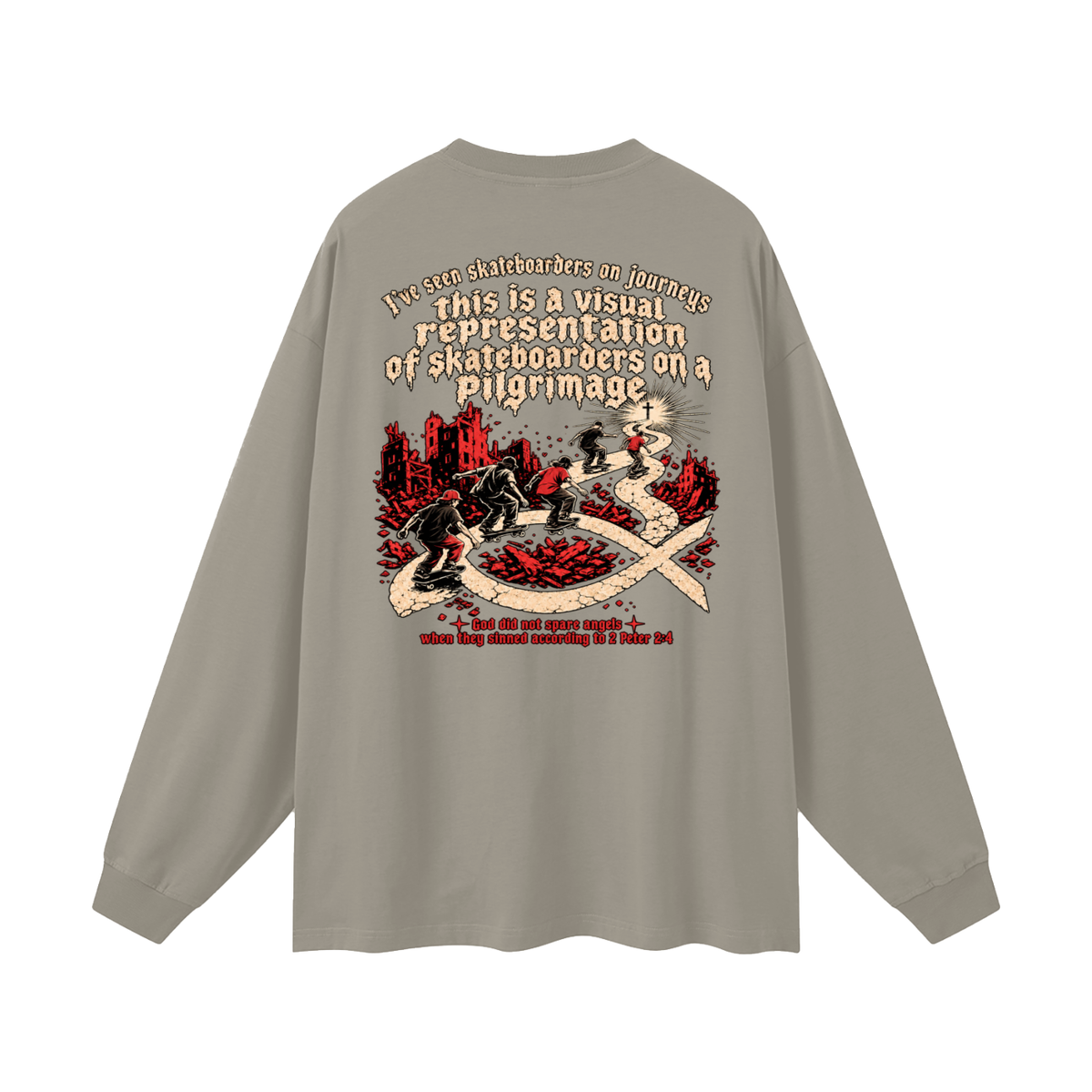 skateboarders on a pilgrimage Long Sleeve T-Shirt