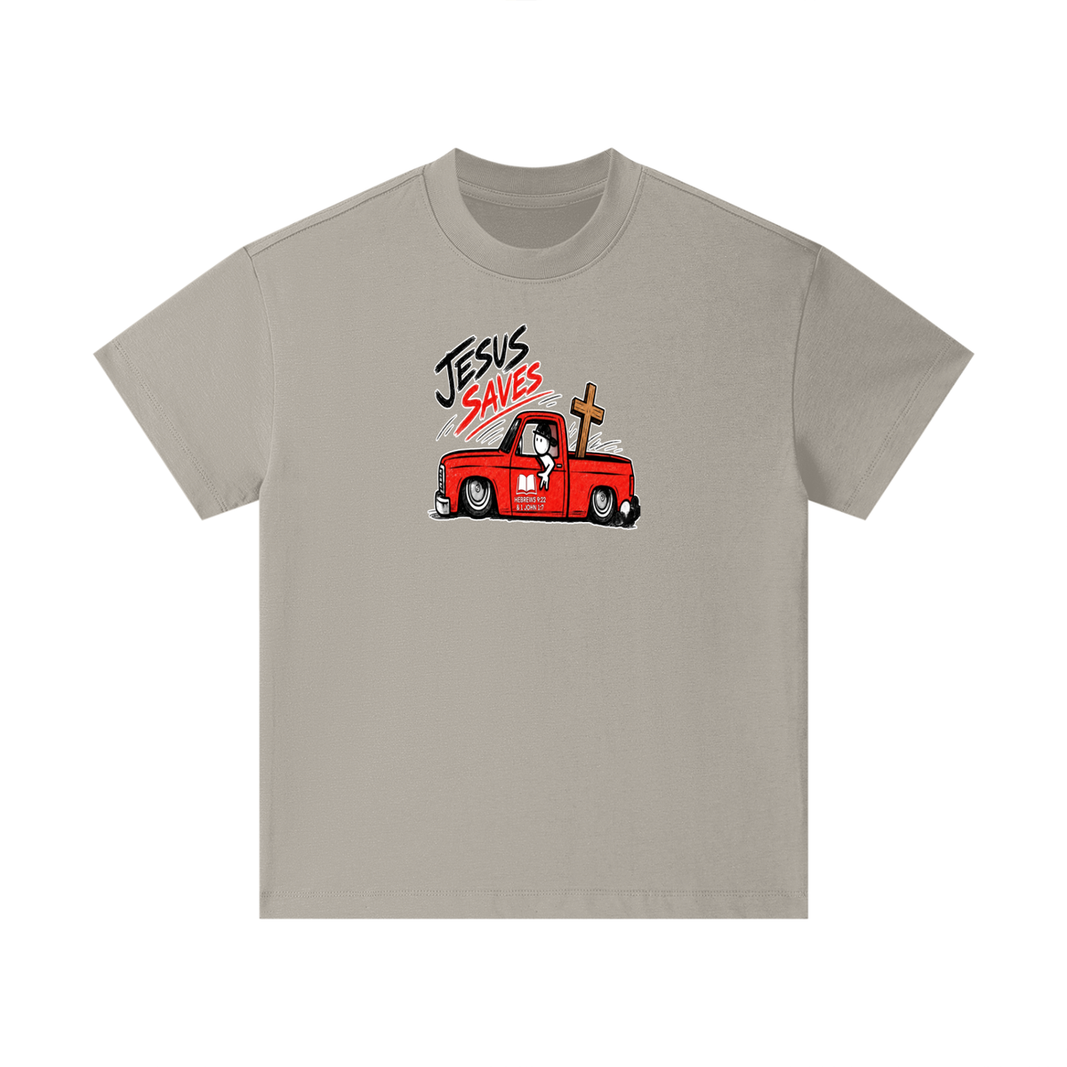 JESUS SAVES BOOK HEBREWS 9:22 & 1 JOHN 1:7 Kids T-Shirt