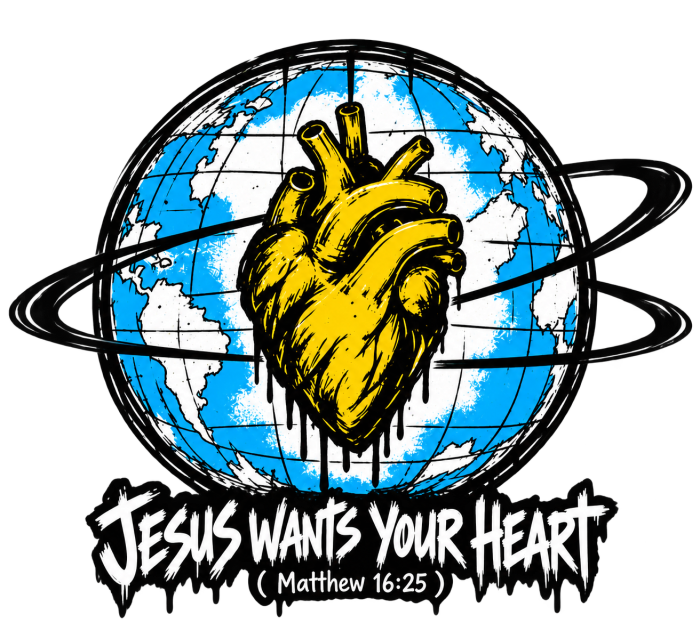 JESUS WANTS YOUR HEART ( MATTHEW 16:25 ) Long Sleeve T-Shirt