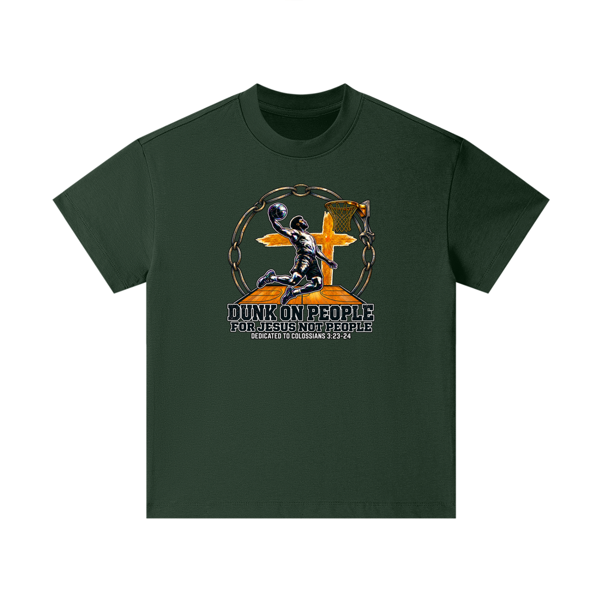 DUNK ON PEOPLE FOR JESUS NOT PEOPLE DEDICATED TO COLOSSIANS 3:23-24 Kids T-Shirt