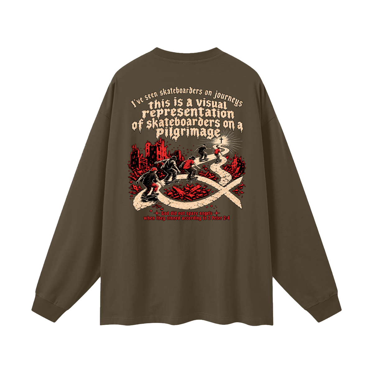 skateboarders on a pilgrimage Long Sleeve T-Shirt