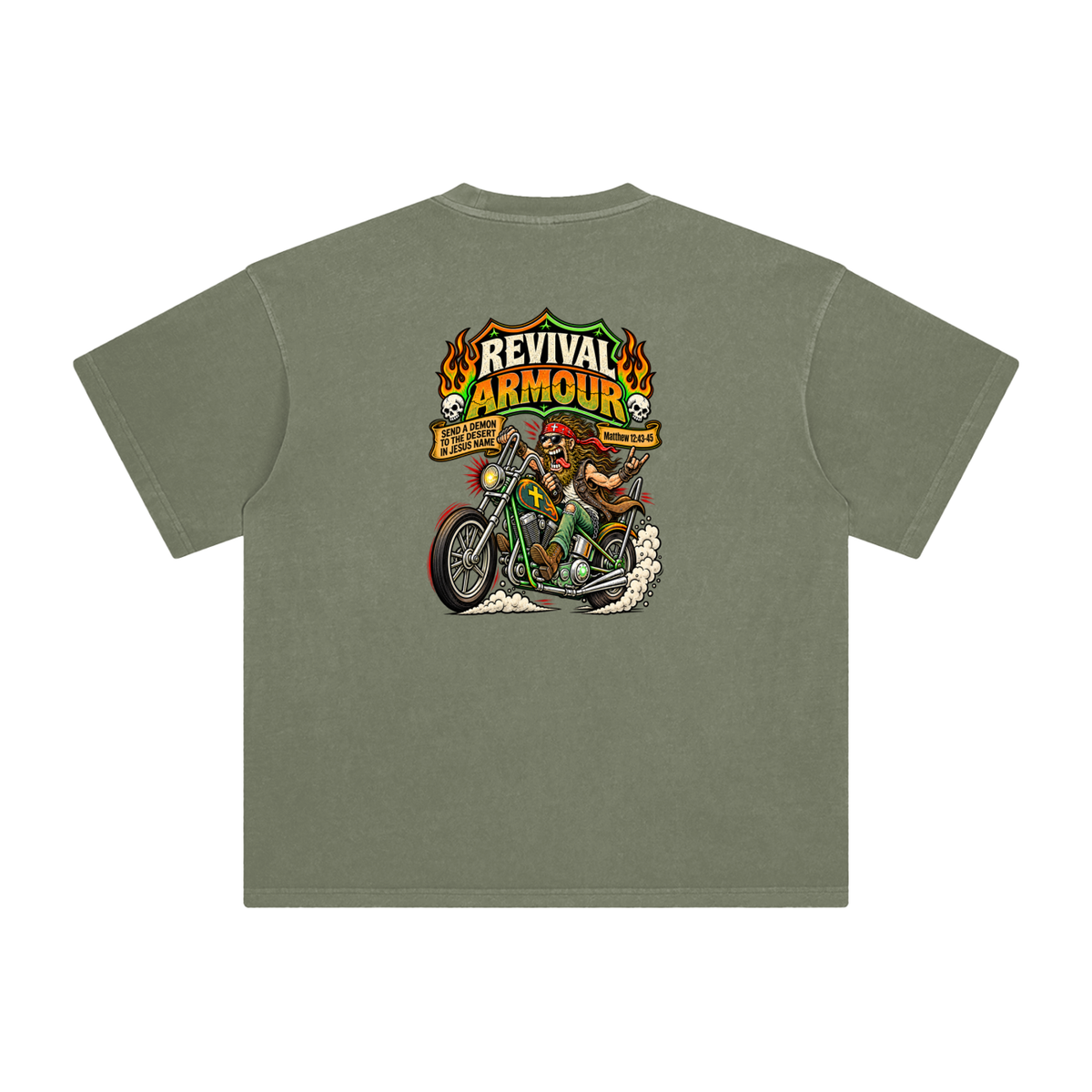 JESUS SAVES REVIVAL ARMOUR SEND A DEMON TO THE DESERT IN THE NAME OF JESUS T-Shirt