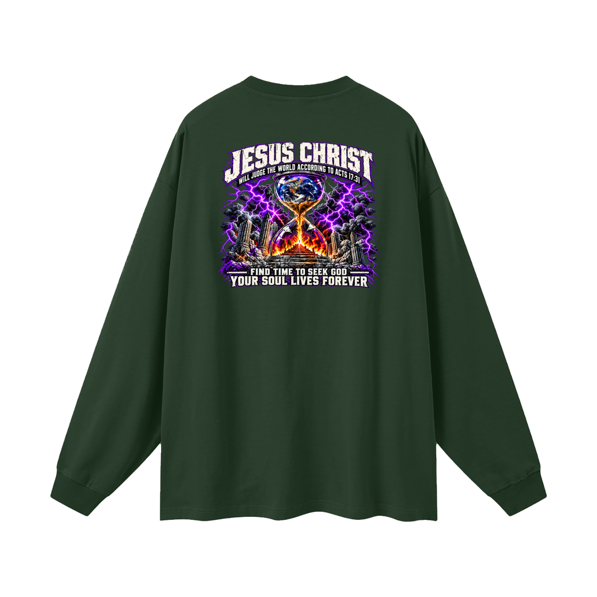 THE STRUGGLE IS REAL BUT SO IS JESUS - INSPIRED BY 1 PETER 5:10 - Long Sleeve T-Shirt