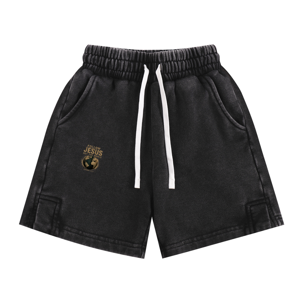 FOLLOW JESUS NOT THE WORLD ROMANS 12:2 Kids' Shorts