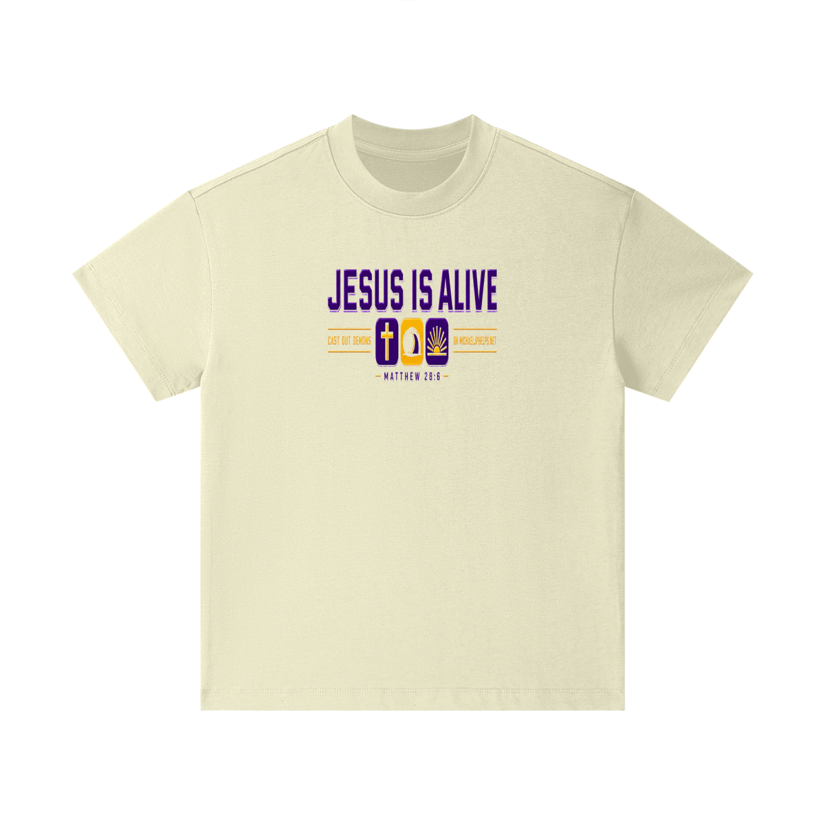 JESUS IS ALIVE CAST OUT DEMONS ON MICHAELJPHELPS.NET Kids T-Shirt
