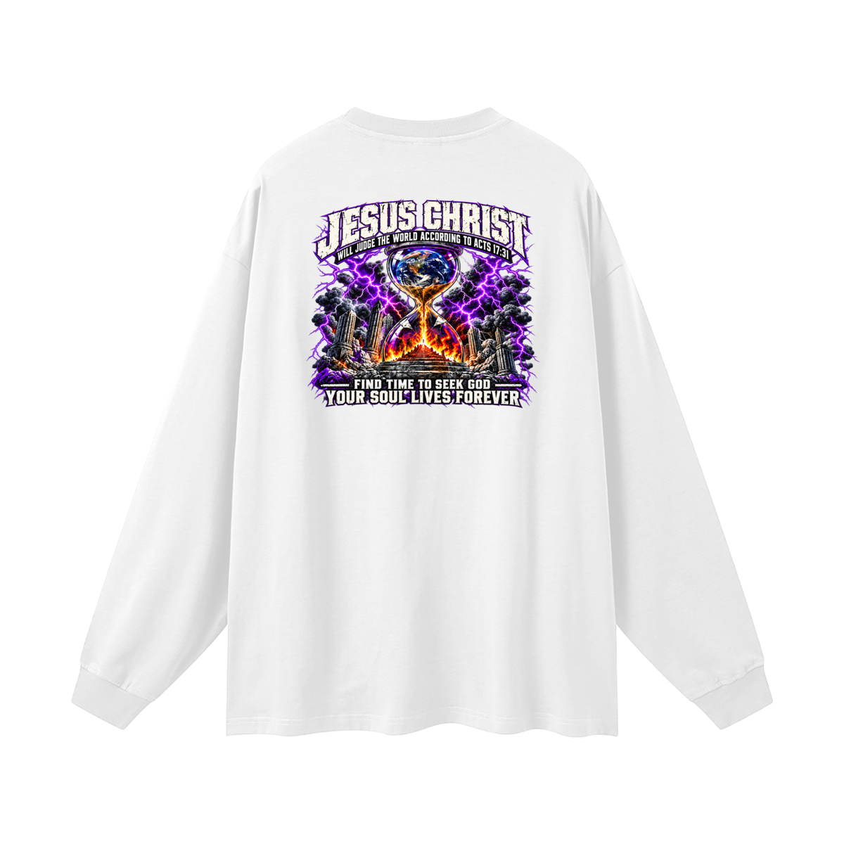 THE STRUGGLE IS REAL BUT SO IS JESUS - INSPIRED BY 1 PETER 5:10 - Long Sleeve T-Shirt