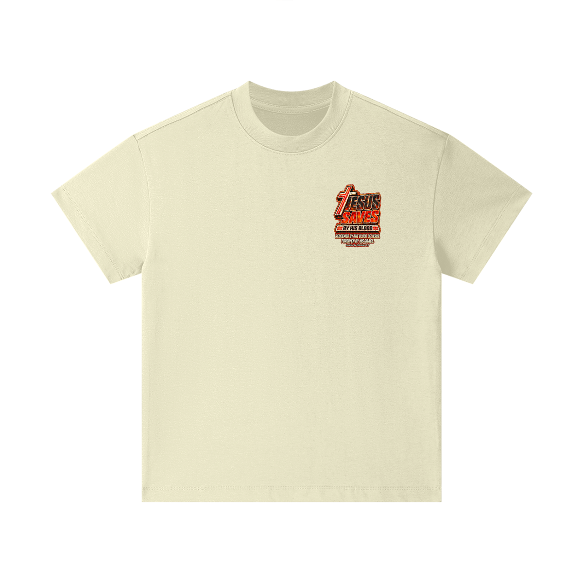 JESUS SAVES BY HIS BLOOD REDEEMED BY THE BLOOD OF JESUS. FORGIVEN BY HIS GRACE. Inspired by Ephesians 1:7 Kids T-Shirt