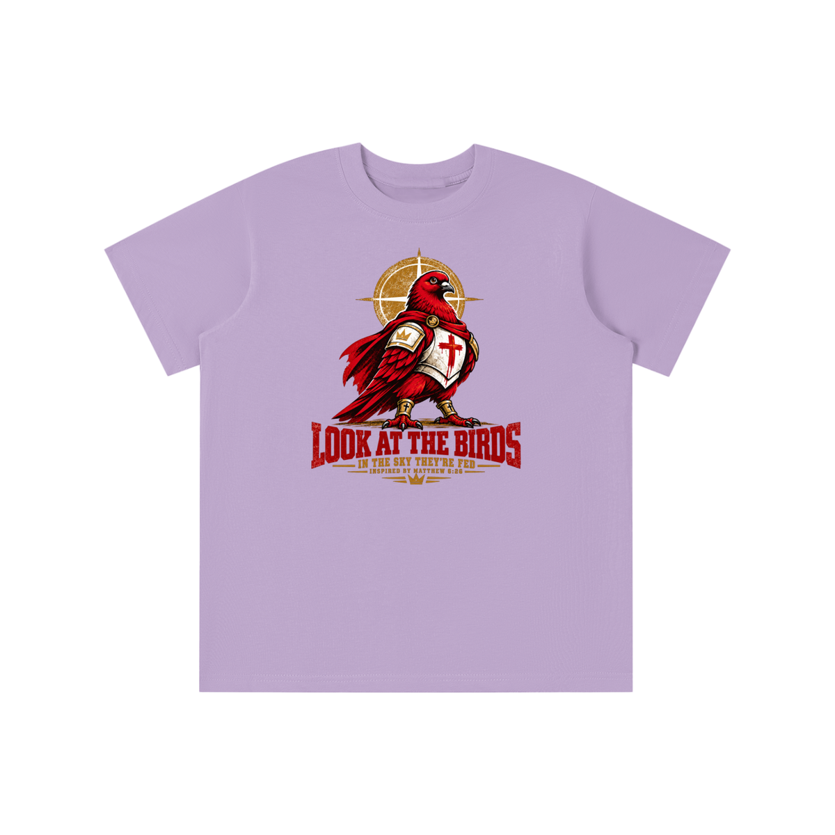 LOOK AT THE BIRDS IN THE SKY THEY'RE FED INSPIRED BY MATTHEW 6:26 youth T-shirt