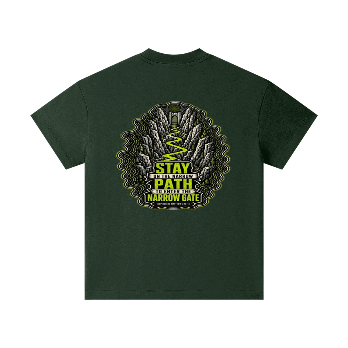 STAY ON THE NARROW PATH TO ENTER THE NARROW GATE INSPIRED BY MATTHEW 7:13-14 Kids T-Shirt