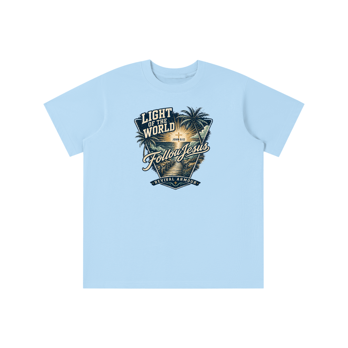 LIGHT OF THE WORLD FOLLOW JESUS REVIVAL ARMOUR youth T-shirt