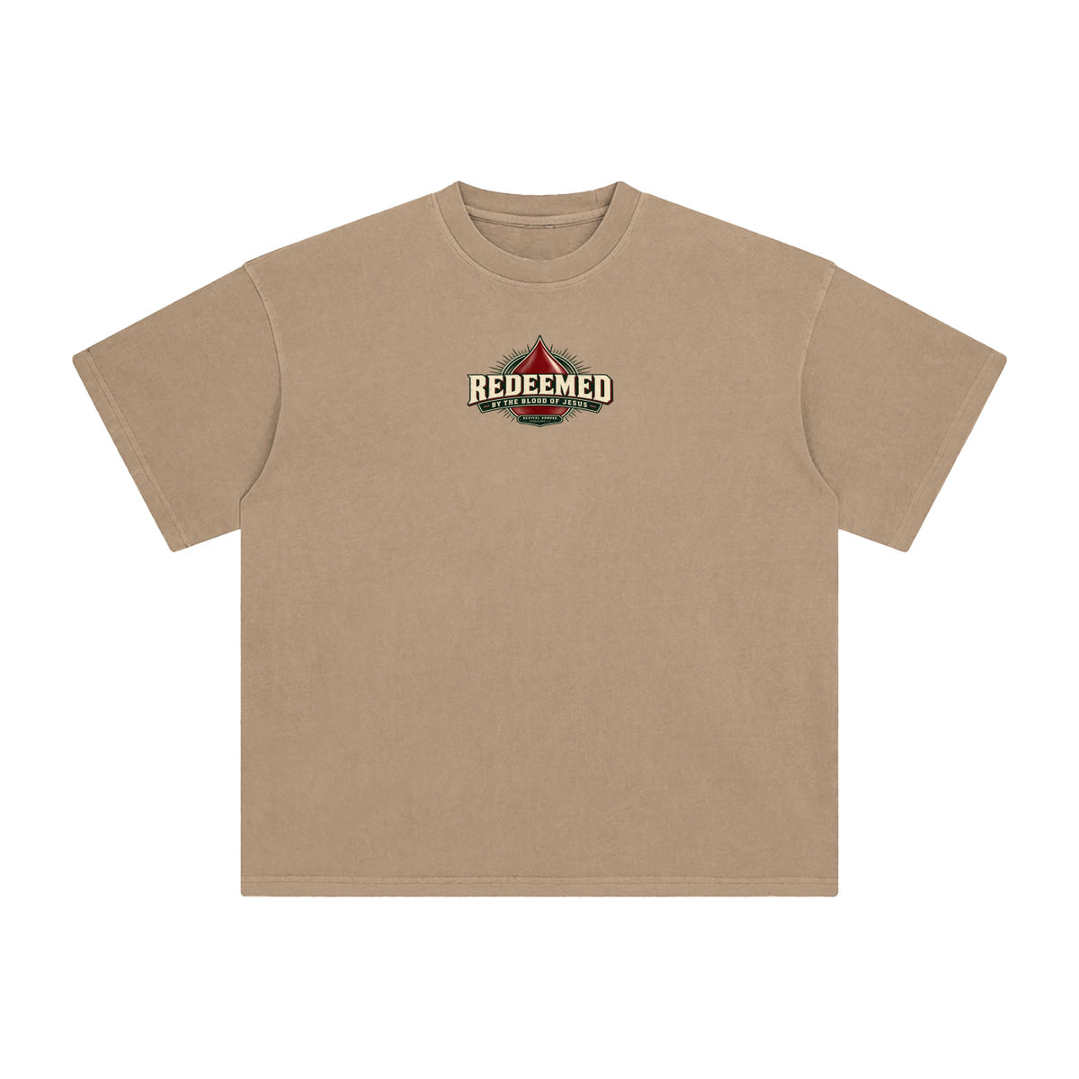 REDEEMED BY THE BLOOD OF JESUS -REVIVAL ARMOUR- -EPHESIANS 1:7- T-Shirt