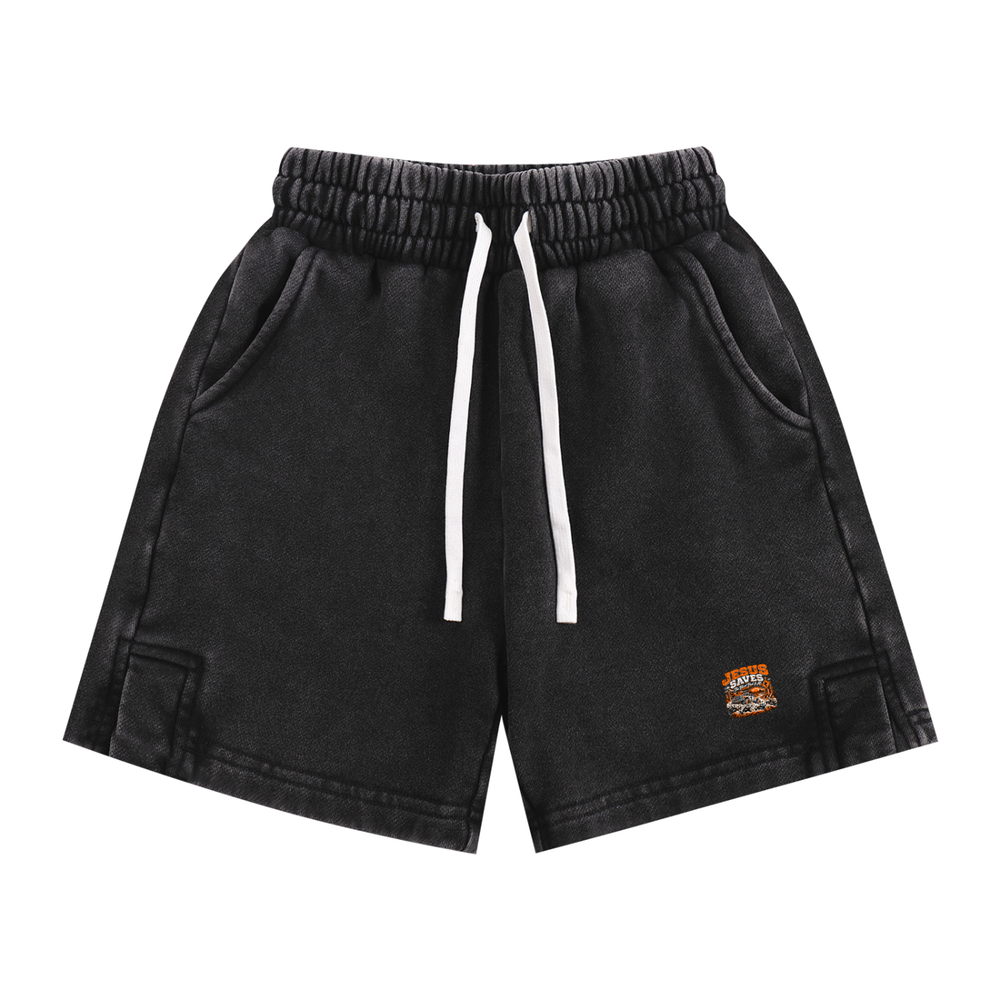JESUS SAVES THE BLOOD PAID IT ALL Kids' Shorts