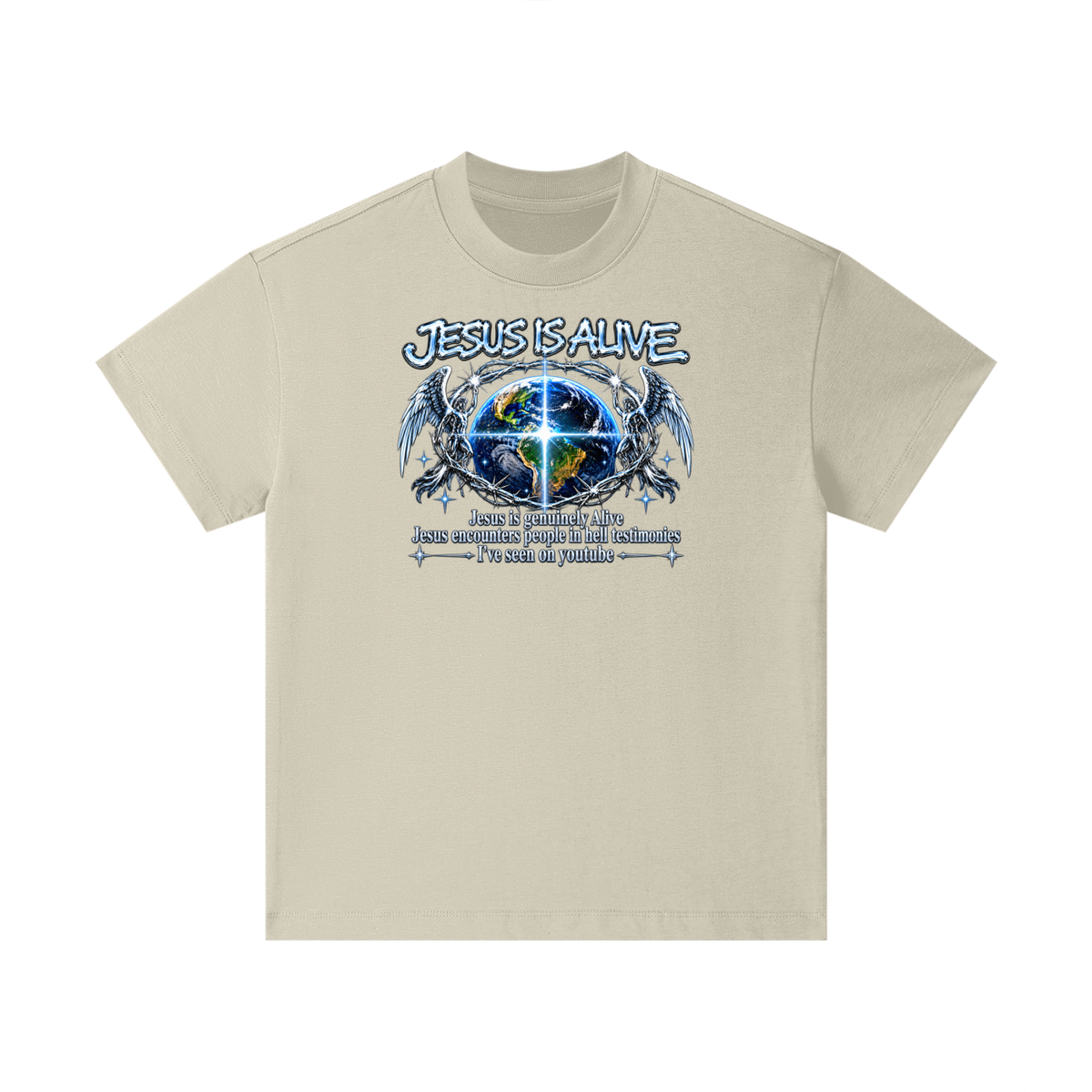 JESUS IS ALIVE Jesus is genuinely Alive Jesus encounters people in hell testimonies I've seen on youtube Kids T-Shirt