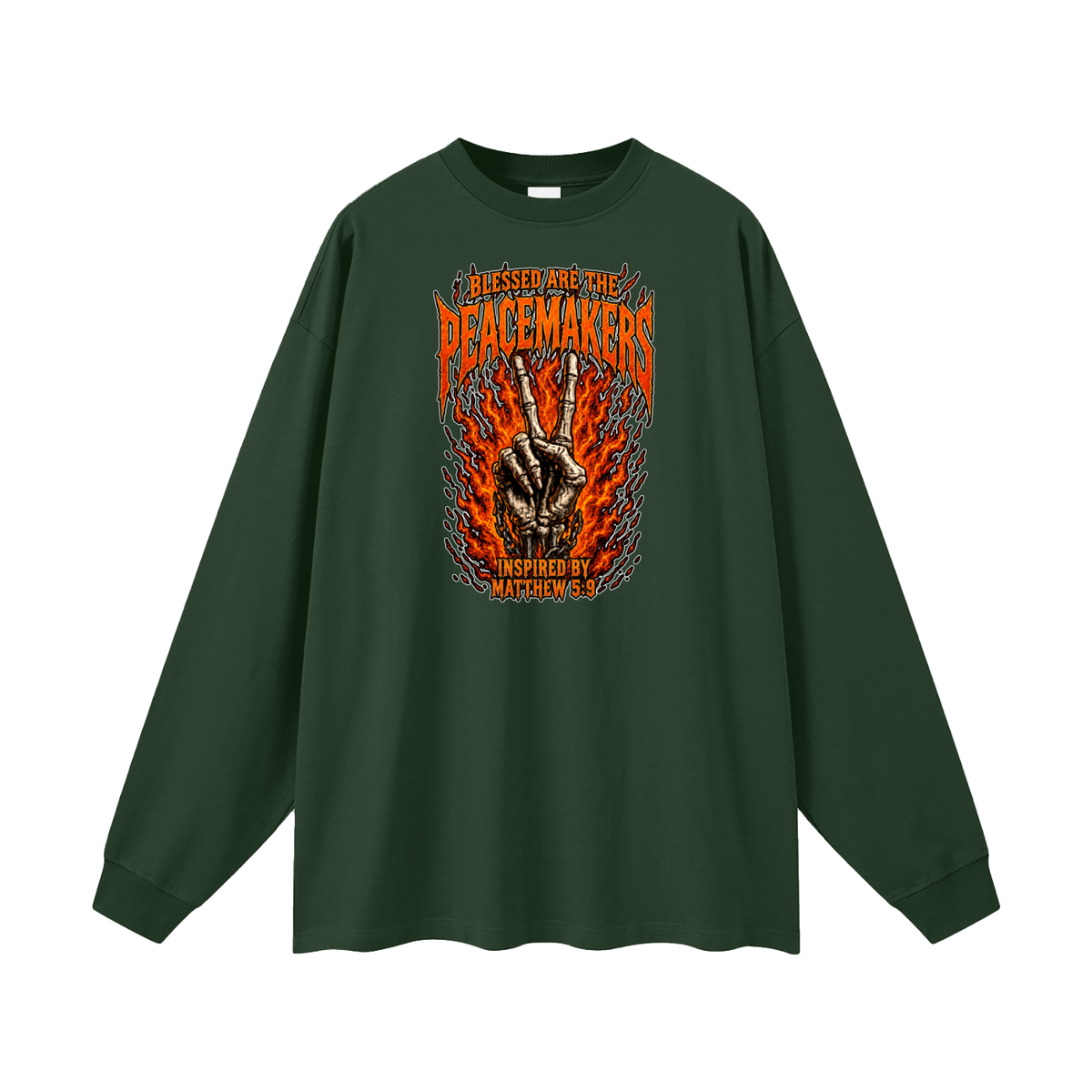 BLESSED ARE THE PEACEMAKERS INSPIRED BY MATTHEW 5:9 Long Sleeve T-Shirt