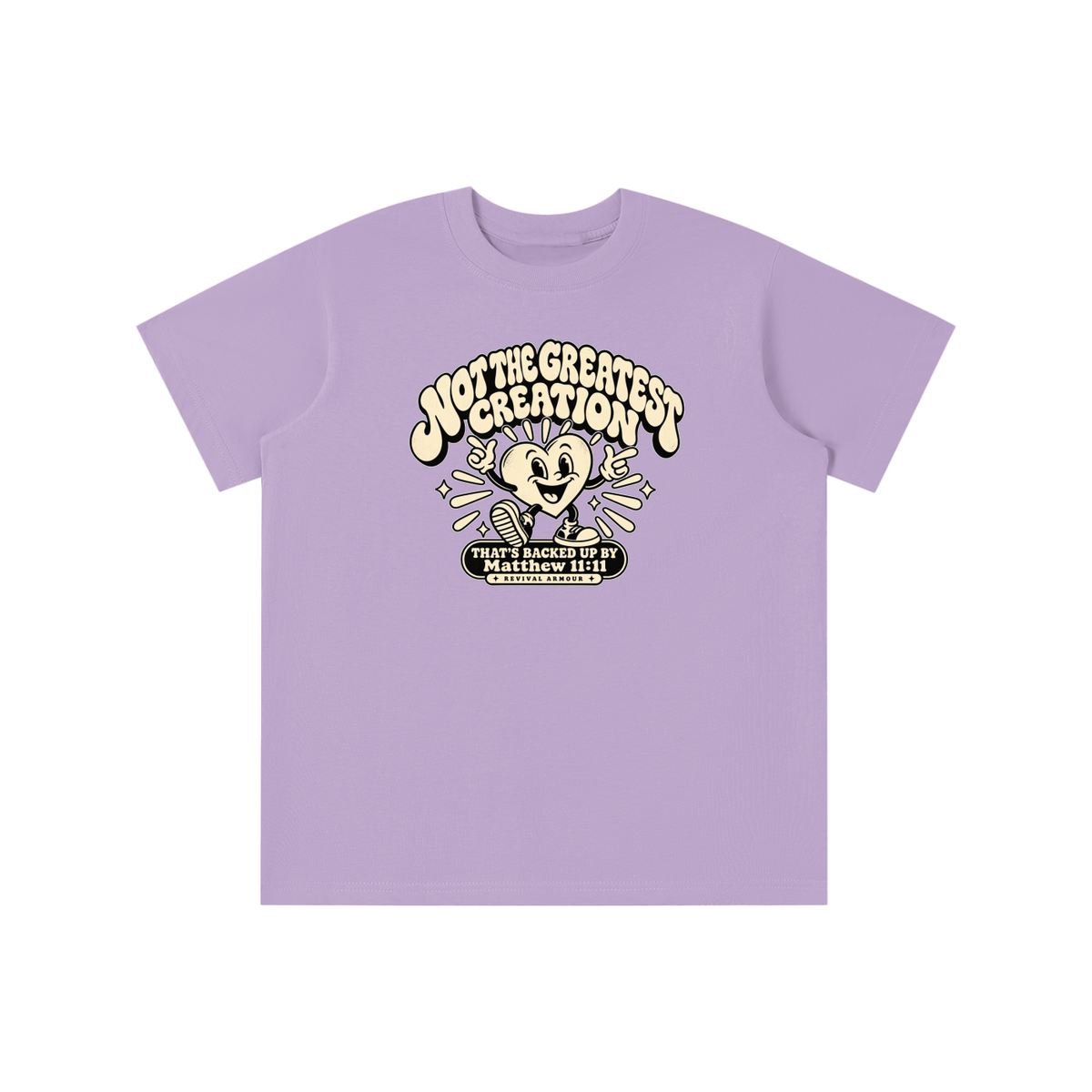 NOT THE GREATEST CREATION THAT'S BACKED UP BY Matthew 11:11 youth T-shirt