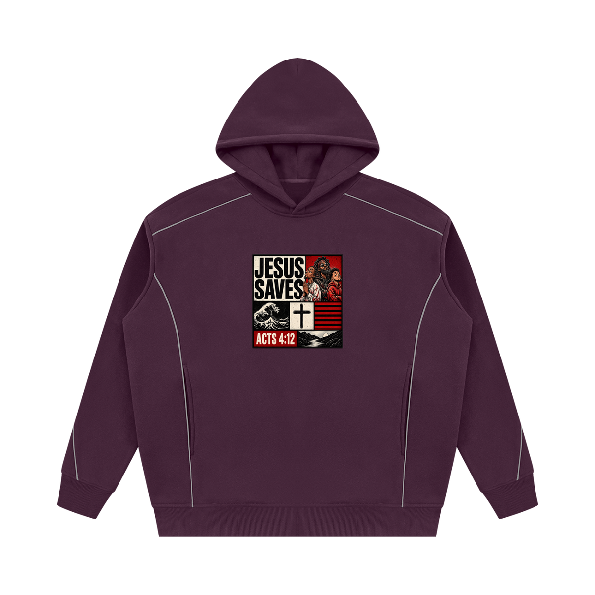 Jesus Saves Acts 4:12 Hoodie