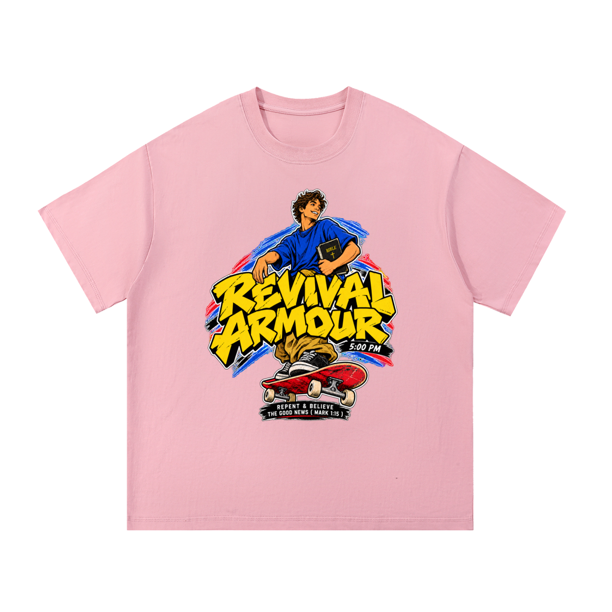 REVIVAL ARMOUR 5:00PM REPENT & BELIEVE THE GOOD NEWS ( MARK 1:15 ) T-Shirt