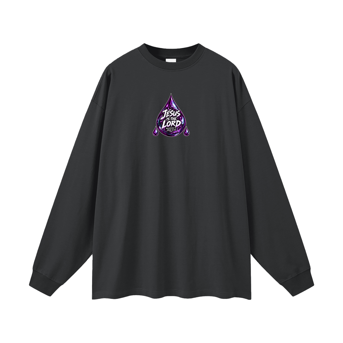 JESUS IS LORD ACCORDING TO JOHN 10:30 THIS HOUSE WiLL SERVE THE LORD THE PERSON WILL "THE HOUSE" WILL SERVE THE LORD NOT THE "BUILDING" Long Sleeve T-Shirt