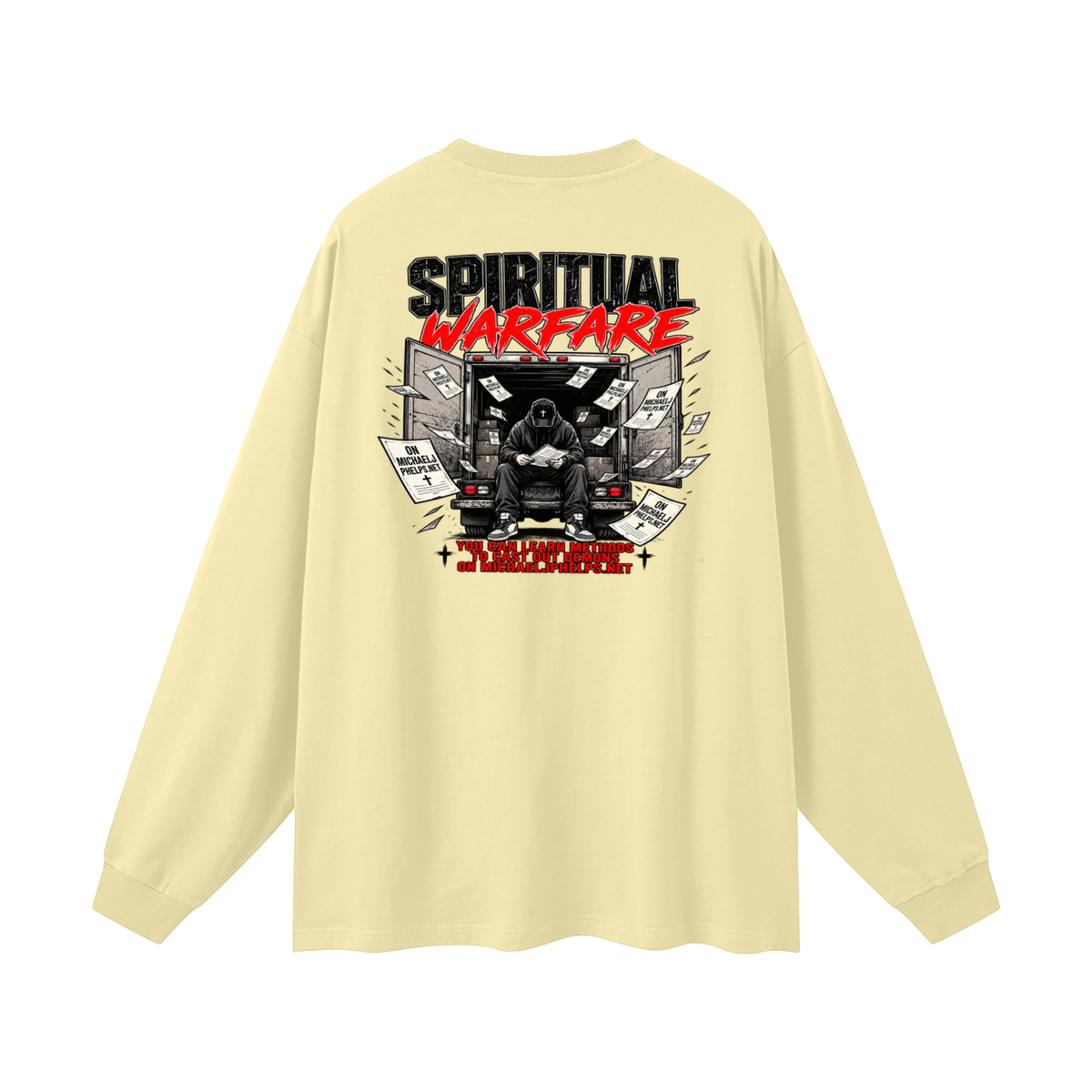 THE HOLY BIBLE THAT'S A GOOD BOOK SPIRITUAL WARFARE YOU CAN LEARN METHODS TO CAST OUT DEMONS ON MICHAELJPHELPS.NET Long Sleeve T-Shirt