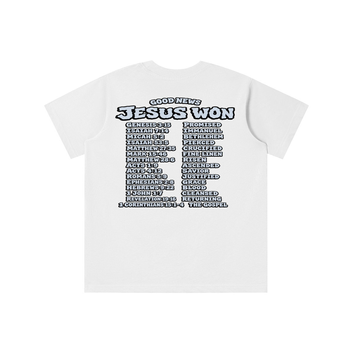 GOOD NEWS JESUS WON youth T-shirt